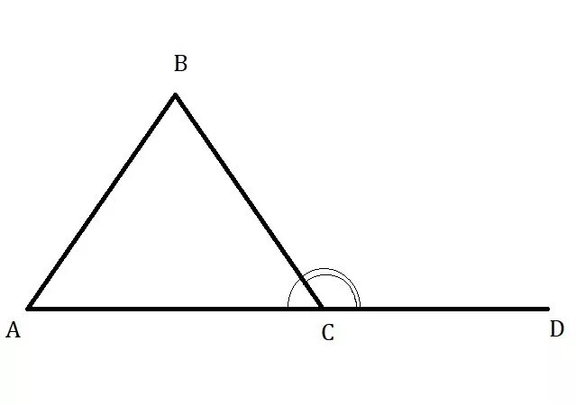 Внешний угол треугольника. Угол рисунок. Внешний угол рисунок. Треугольниксо внешним углом.