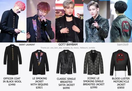 SAINT LAURENT - แ บ ม แ บ ม แ ฟ ช น น ส ต า BamBam GOT7.