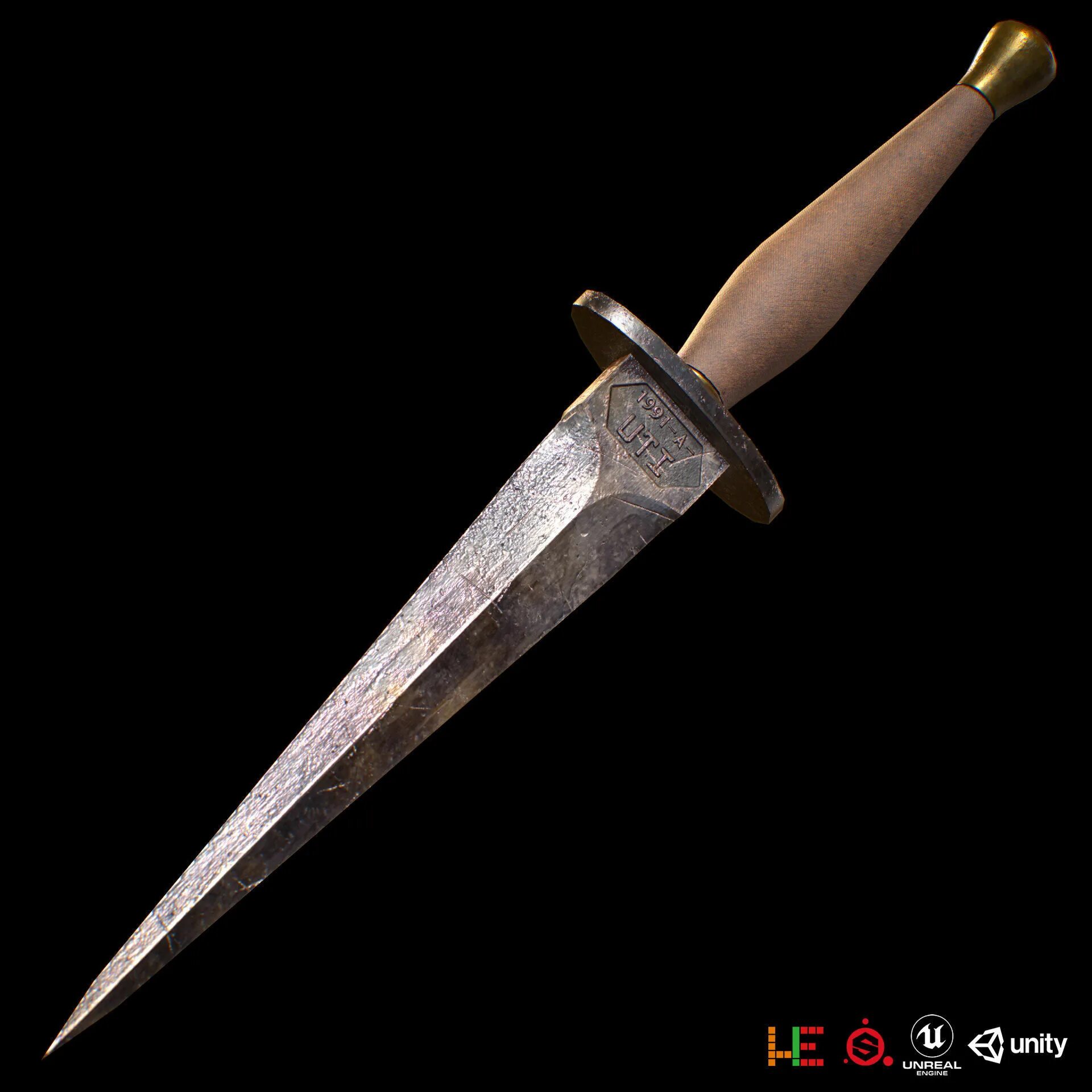 Модель кинжала. Rondel dagger 3d model. кинжал 3д модель. макет кинжала. мод кинжал.