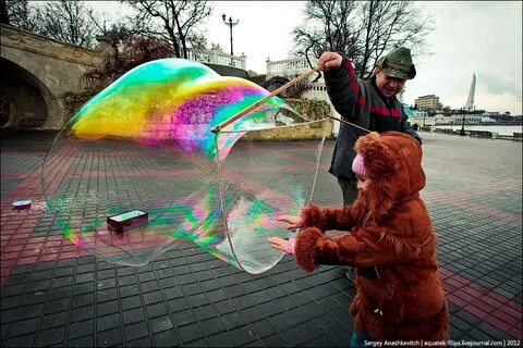 Пузырьки снова тянулись