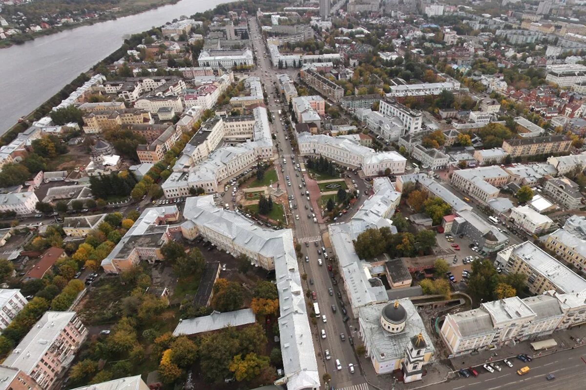 Версальский трезубец Тверь. Тверь Тверское трехлучье. Город Тверь исторический центр. Площадь Ленина Тверь сверху.