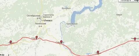 Маршрут поезда тында кисловодск карта