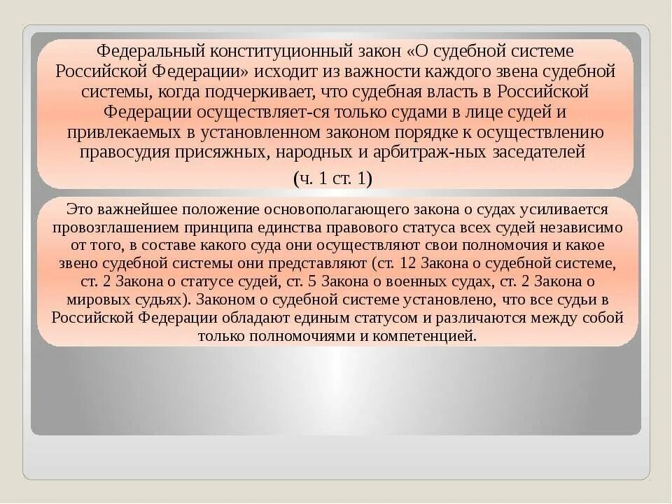 Закон о статусе судебных