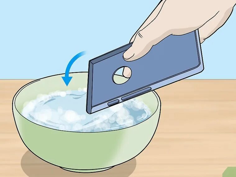 Раствор мыльной воды WIKIHOW. Чистить телефон от воды. Вода с мылом WIKIHOW. Отчислить телефон от воды.