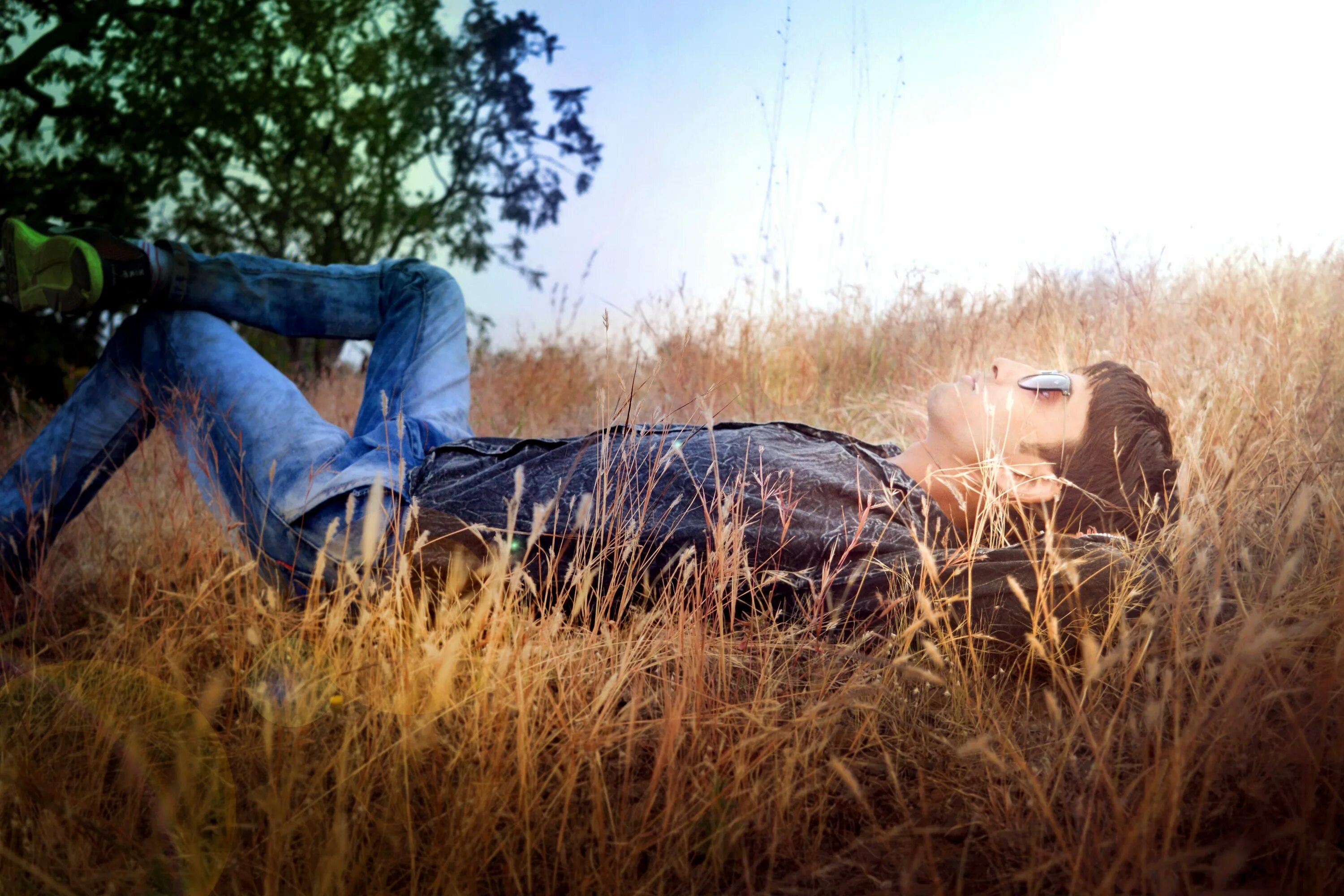 I lie down