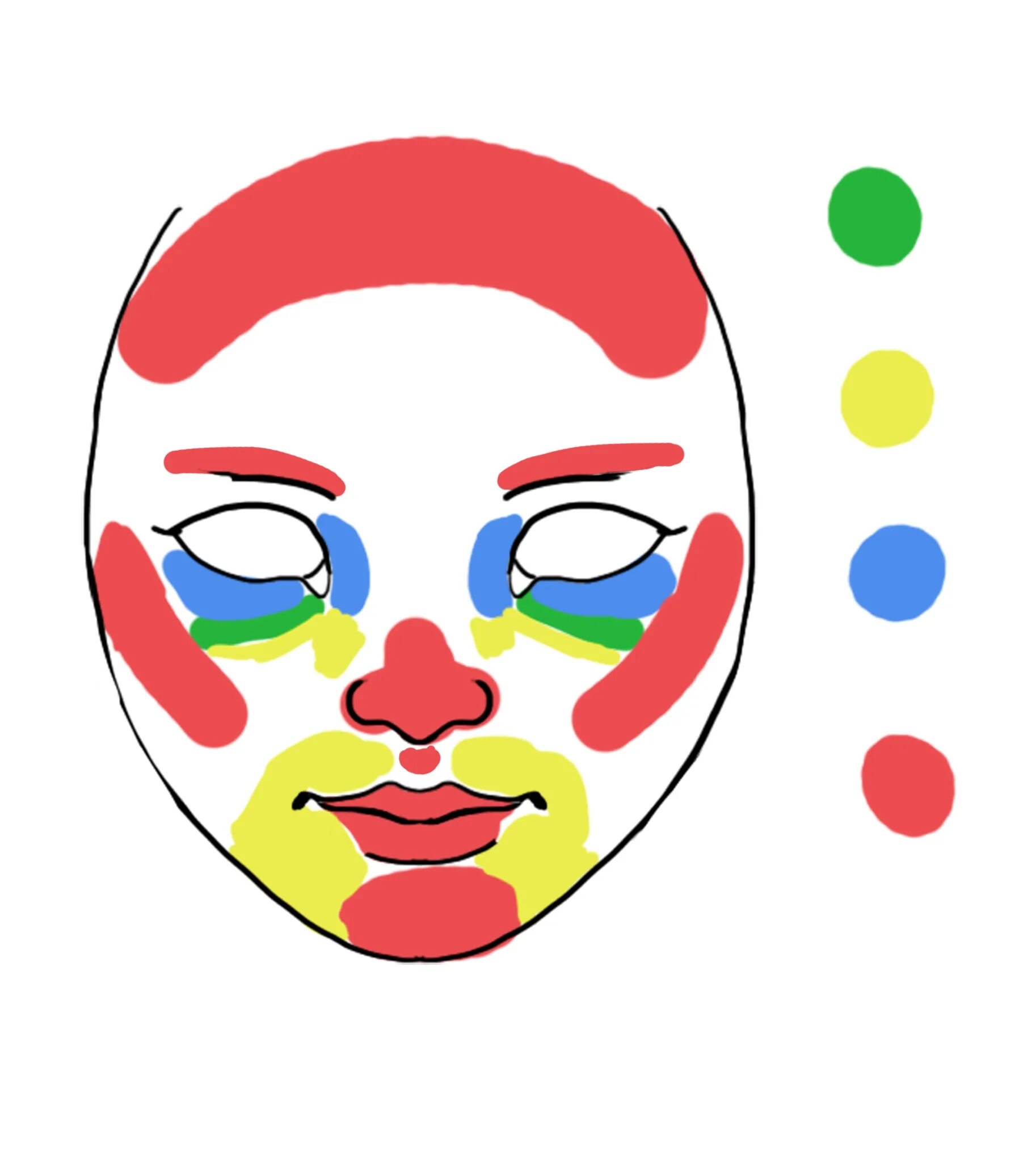 Аниме ibispaint. Лицо в пейнте. Лицо нарисованное в паинте. Лицо в пейнте. Трафарет лица для макияжа.