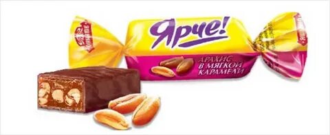 Конфета ярче с арахисом