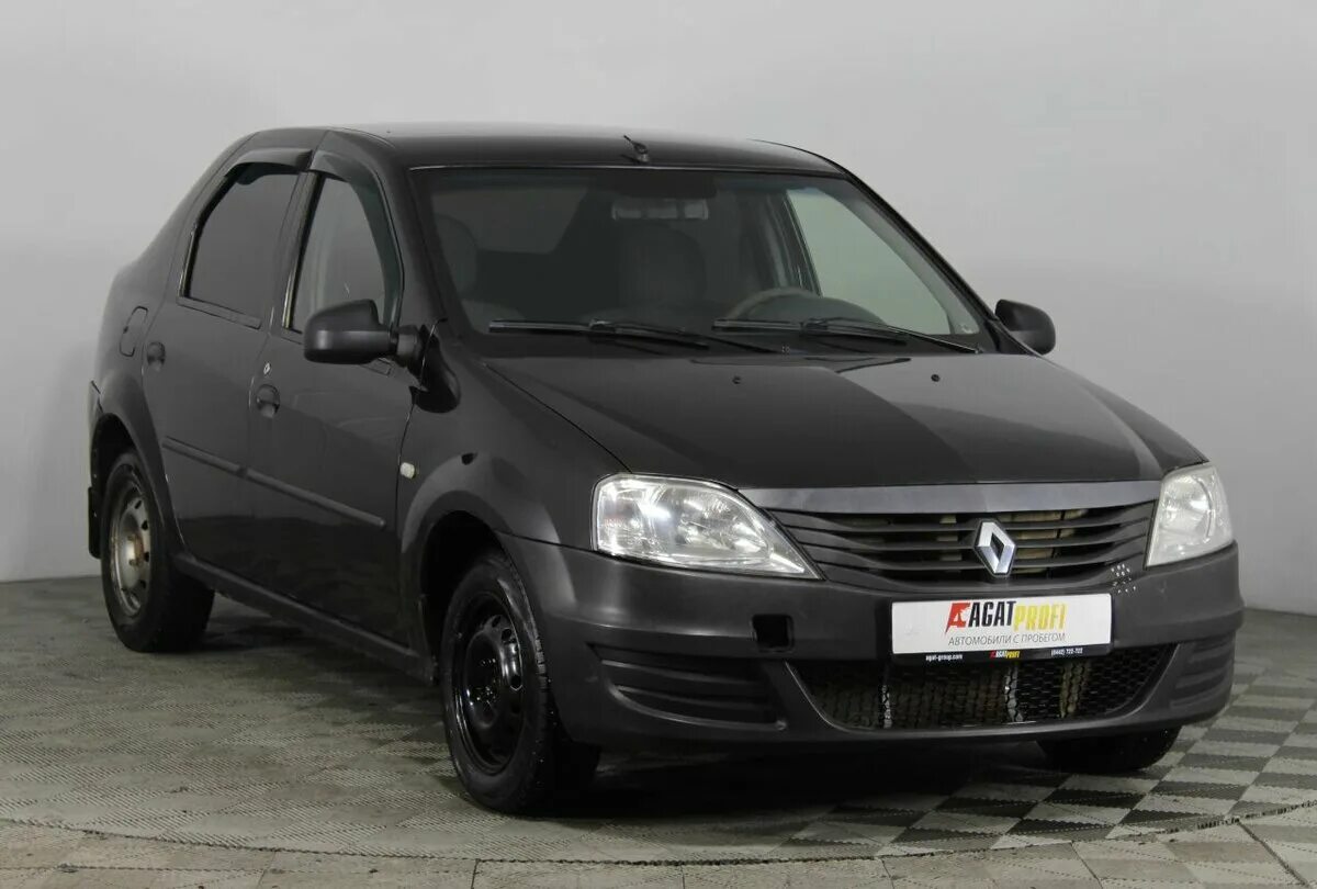 Рено бу краснодарский край. Renault Logan черный 2011.