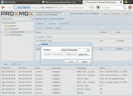 Linux proxmox