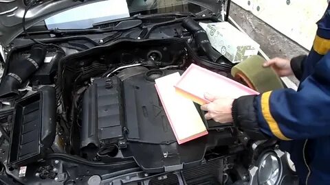 Замена воздушного фильтра мерседес