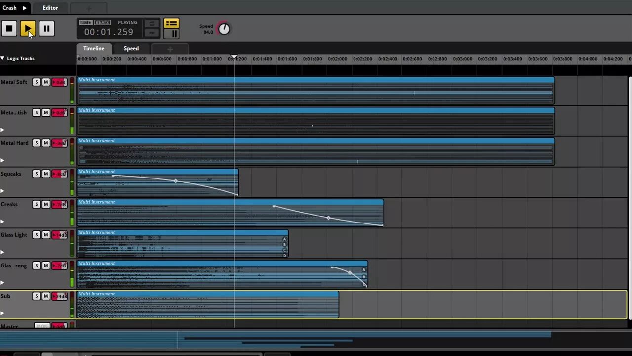 Crash editor