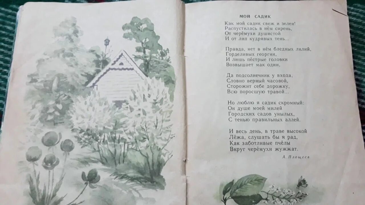 Читать стих сад. Стихотворение плещеева мой садик. стих мой садик плещеев. мой садик стихотворение. стихи плещеева о природе.