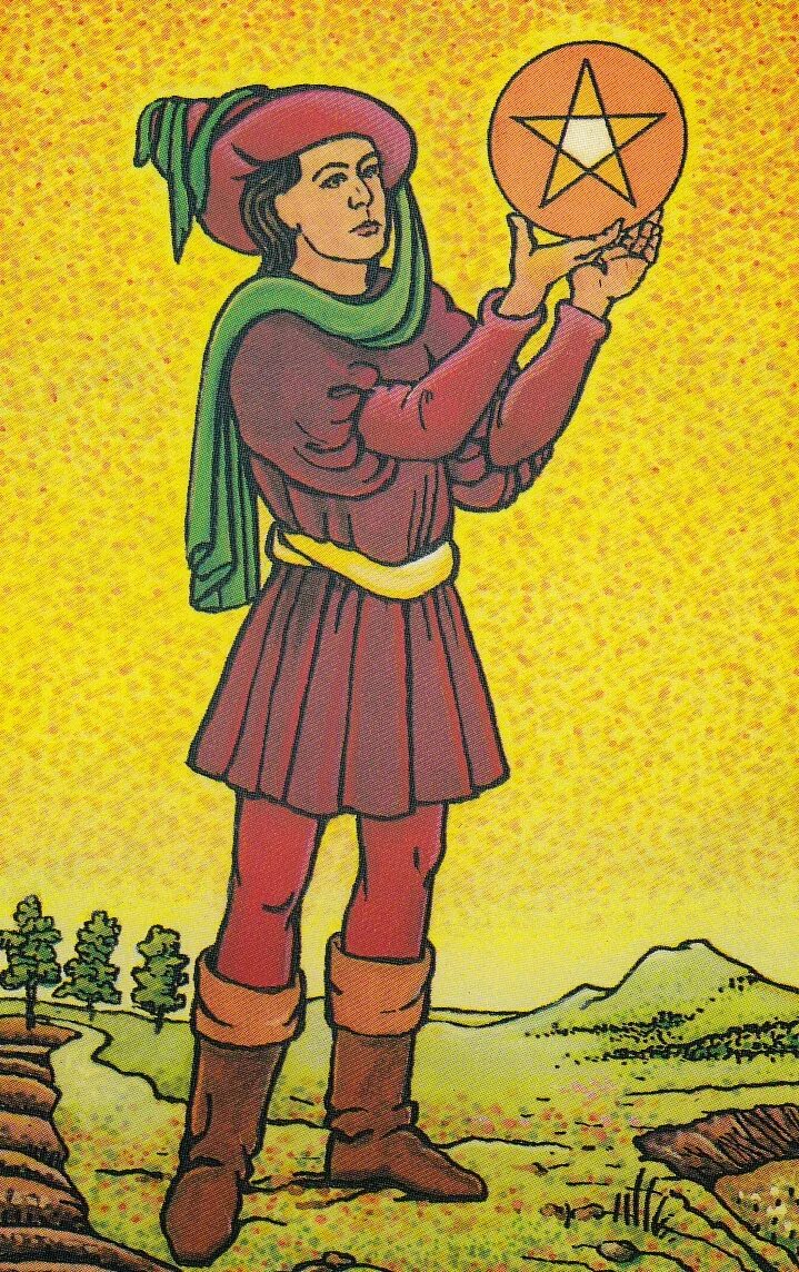 Паж пентаклей в отношениях и любви значение. Паж денариев таро. паж пентаклей таро. дуган паж пентаклей таро. паж пентаклей таро райдера уэйта.