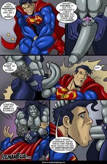 Iceman Blue DC Comics Superman Lobo x Superman Kal-El Clark Kent.