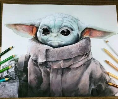 Беби йода рисунок