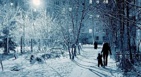 На улице пошел снег