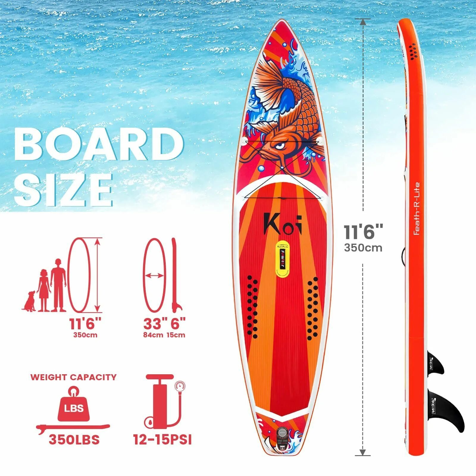 Feath r lite. Feath-r-Lite sup. Sup Board Koi. Сапборд Feath-r-Lite. Feath r Lite Koi.