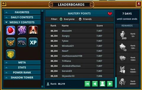 Dota 2 leaderboards