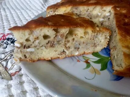 Лучший заливной пирог на кефире