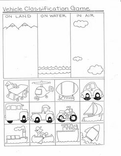 Transport worksheets for kids