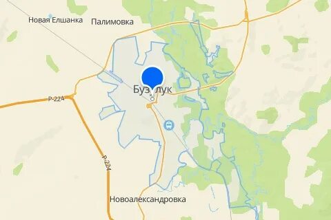 Бузулук на карте осадков