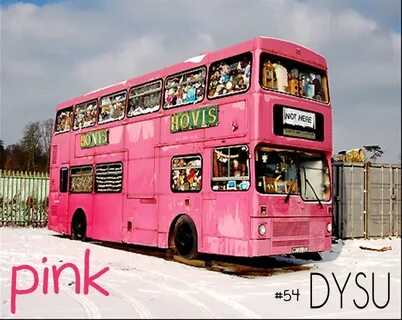 Pink bus