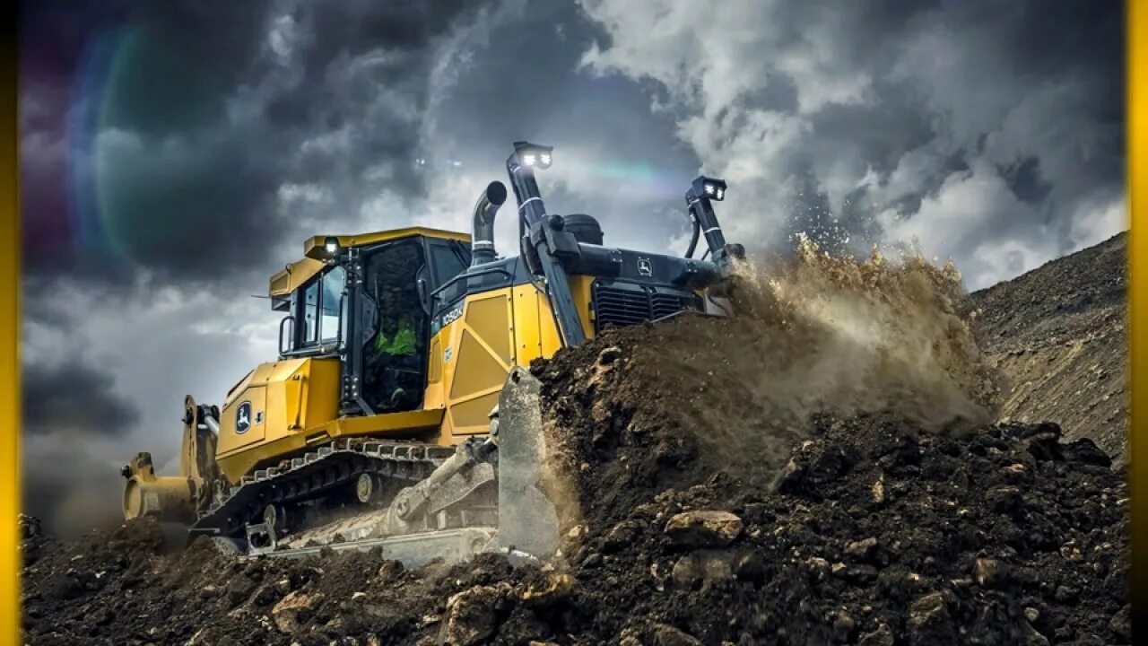 Бульдозер давай. John Deere 1050k. Бульдозер Джон Дир 1050. John Deere бульдозер. Бульдозеры John Deere 2017.