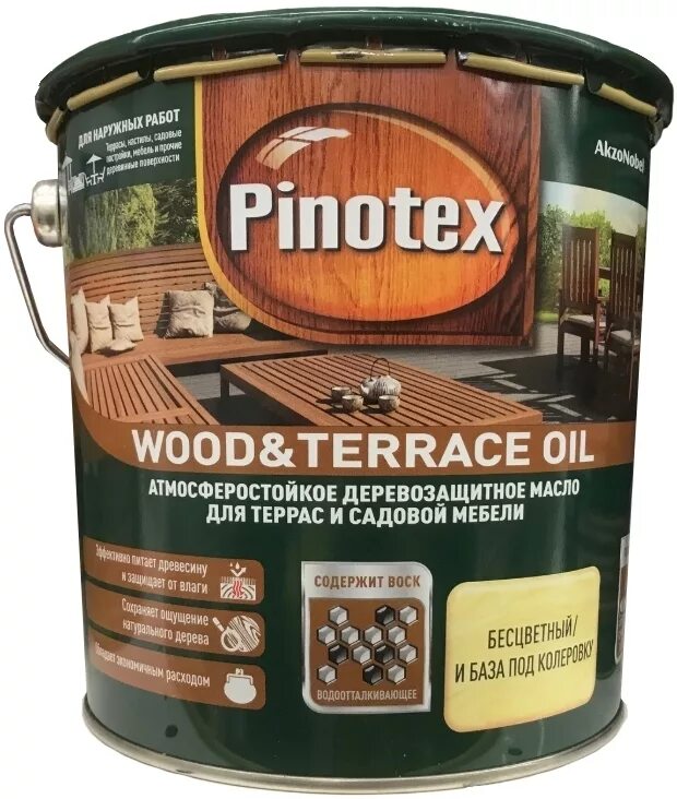 Pinotex Wood Terrace Oil. Масло для защиты древесины Pinotex Wood&Terrace Oil. Pinotex Wood&Terrace Oil, 1 л. Pinotex Wood Terrace Oil тиковое дерево.
