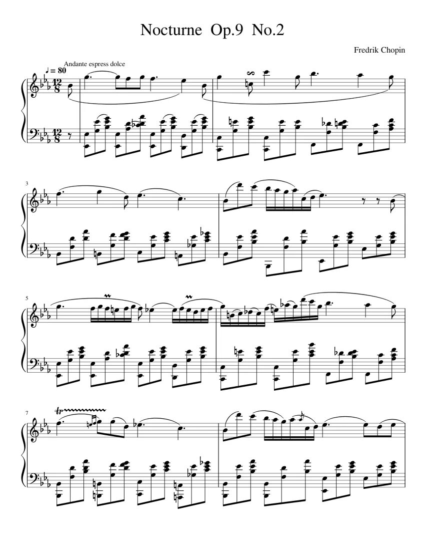 Шопен Ноктюрн ОП 9 номер 2. Фредерик Шопен Nocturne in e-Flat Major, op. 9 No. 2. Nocturne no.2 in e Flat, op.9 no.2 Фридерик Шопен Ноты. Nocturne op. 9-2 Шопен Ноты для фортепиано. Nocturne in e flat major op 9