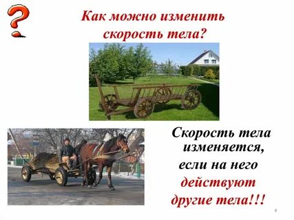 Скорость тела изменялась