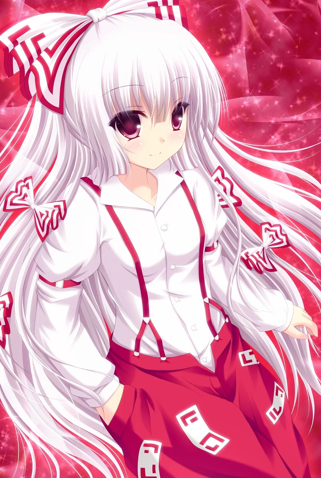 Фудзивара но Моко. Тохо Фудзивара но Моко. Touhou Fujiwara no mokou. Включи моко