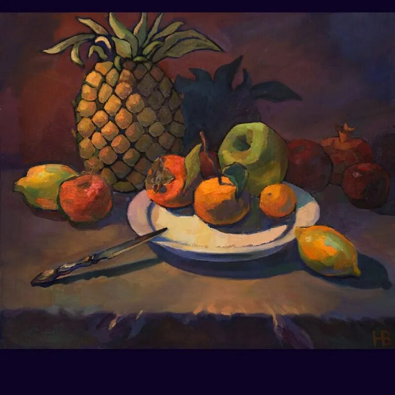 натюрморт с ананасом