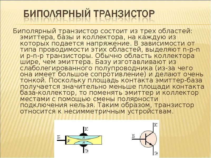 Биполярный транзистор определение. Типы проводимости транзисторов. транзистор состоит из. строение транзистора физика. выводы биполярного транзистора.