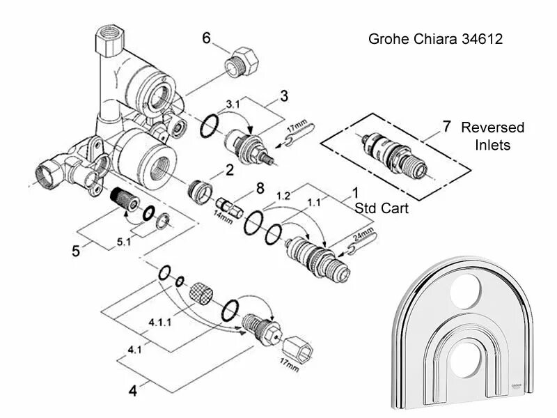 Tempesta Cosmopolitan 160 Shower system with diverter for wall mounting GROHE