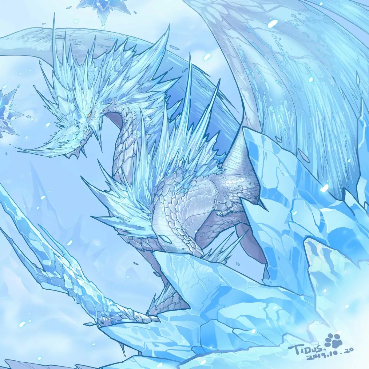 Невеста ледяного дракона полностью. Кристальная виверна арт. Ледяной дракон виверна. Ледяной дракон Монстер Хантер. Ледяная виверна.