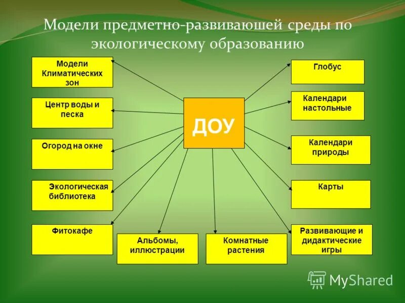 Не дают работу по образованию. Модель экологического воспитания. Модели экологического образования. Структура экологического воспитания. Направления экологического воспитания в ДОУ.