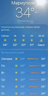 Температура в мариуполе