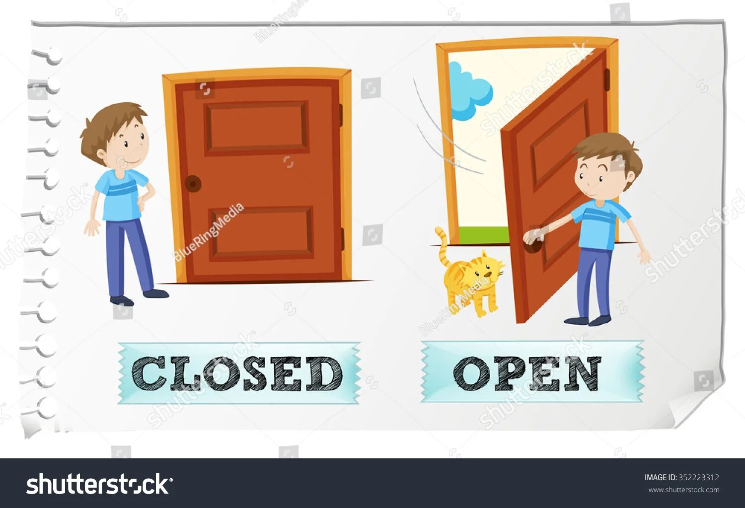 Человек входит в дверь. Человечек открывает дверь. Дверь открыта. Изображение закрытой двери для детей. Включи дверь открой.