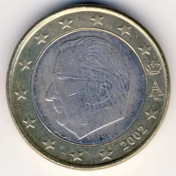 Монета 1 евро 2002 года. Монета 1 евро 2002 года