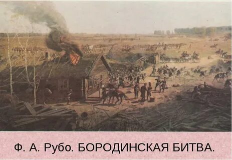 Картина рубо бородинская