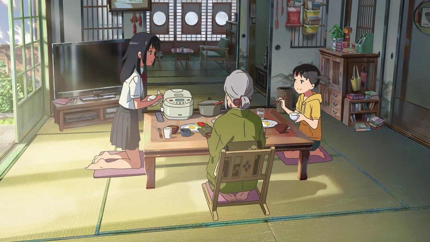 твоё имя / kimi no na wa. макото синкай твоё имя кадры. мицуха миямидзу и таки татибана свадьба. твоё имя мультфильм. новый фильм макото синкая 2022.