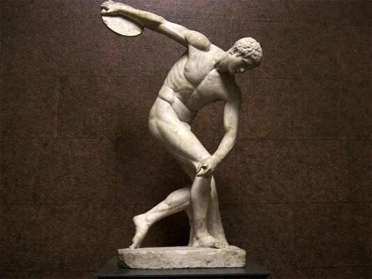 Культ тела в древней Греции. Метание диска в древней Греции на Олимпийских играх. Метатель диска скульптура.