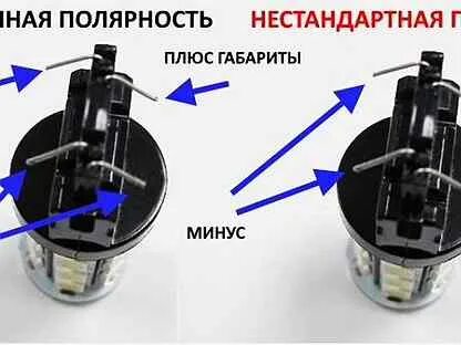 Полярность лампы