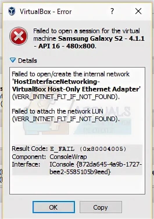 Virtualbox код ошибки e fail. VIRTUALBOX ошибка 0x80004005. Ошибка в виртуальной машине 0x80004005. Виртуал бокс 4.3.22 ошибка 80004005. Ошибка компьютера 0×80004005.