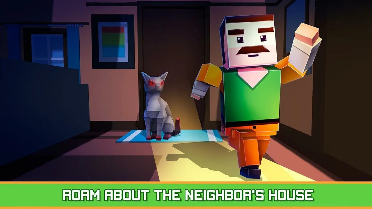 Cat neighbor. Злой кот ковбой сосед ютуб. Cat neighbor. Hello neighbor minigame. Ковбой сосед.