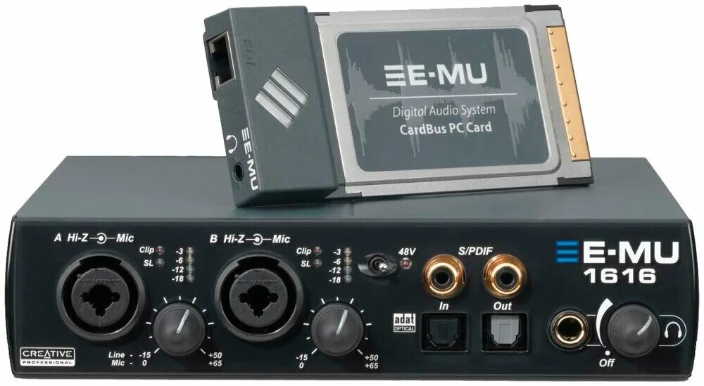 Звуковые карты m. E-mu 1616. E-mu 1616 PCMCIA. Creative e-mu 1616. Внутренняя звуковая карта с дополнительным блоком e-mu 1616.