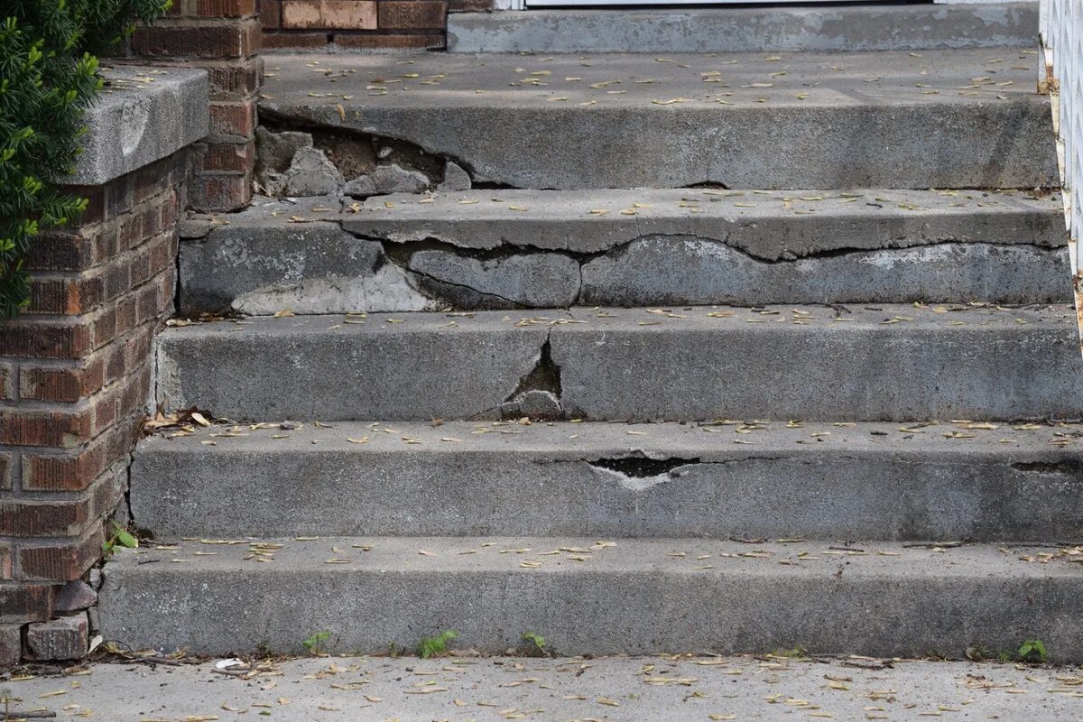 Broken step