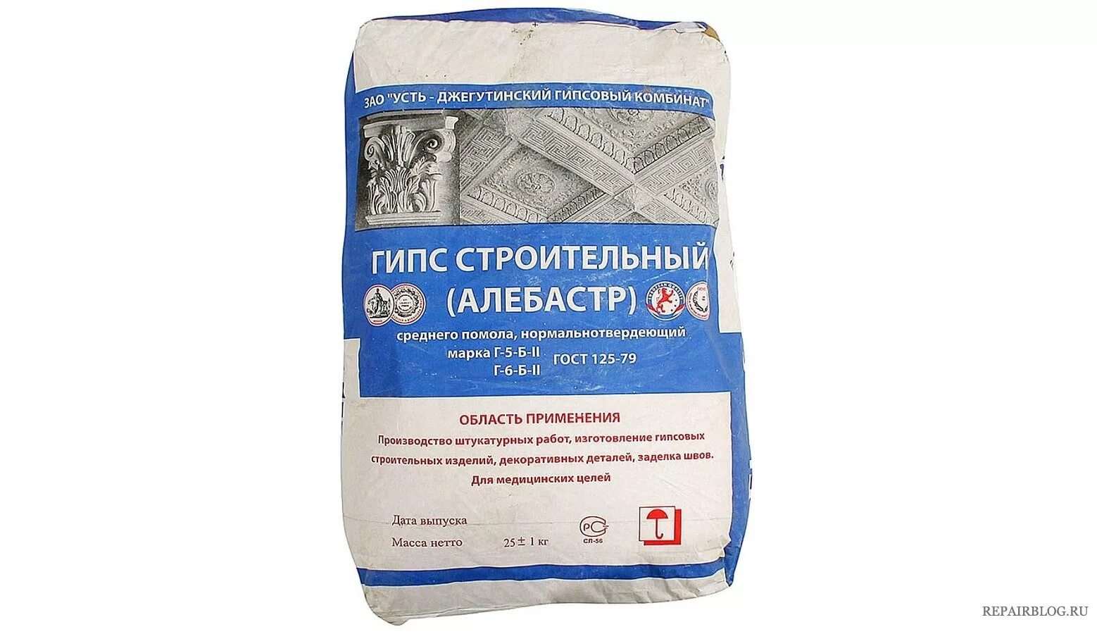 Содержание гипса