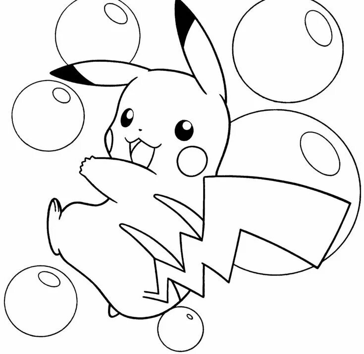 Раскраска покемоны распечатать бесплатно Раскраски Покемоны Pokemon coloring pages, Pikachu coloring page, Pokemon colori
