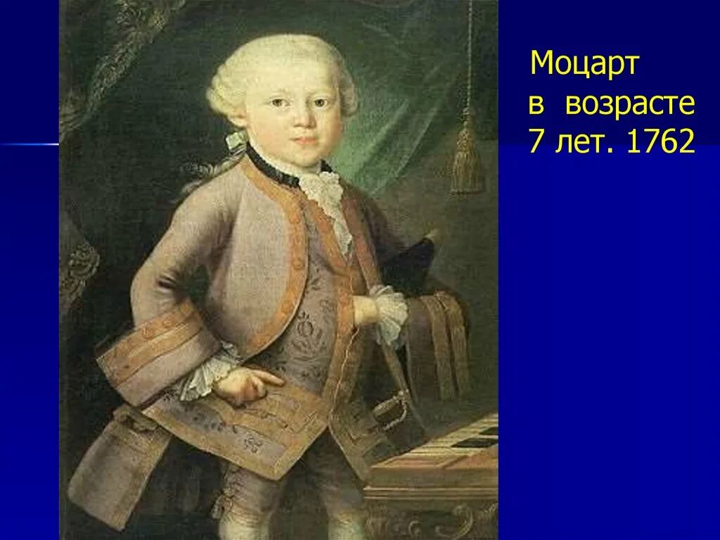 Моцарт родился в стране. Портрет Амадея Моцарта.